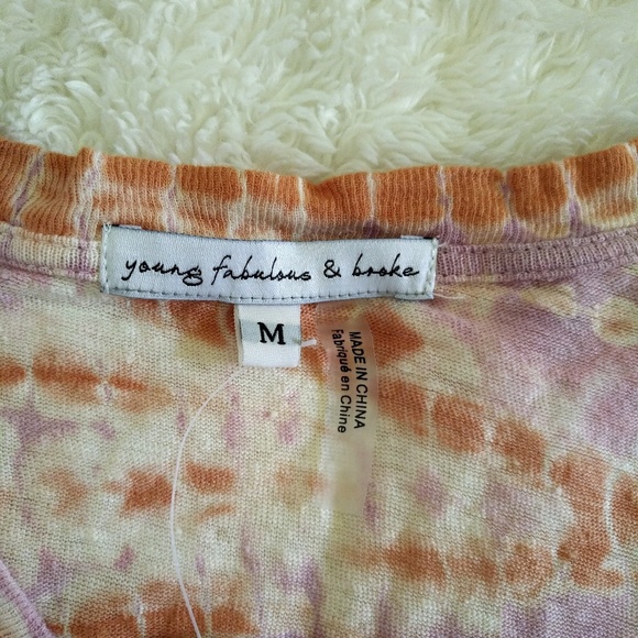 Young👧 Fabulous💃 & Broke💸 Tie Dye☮️ Top - NWT - Picture 5 of 8